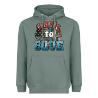 Sage Back to blue 4th of july Heavyweight Hoodie - HowdyJamesFarm