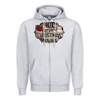 Heather Grey hot cocoa and christmas movies Zipper Hoodie - Bettercallsaul