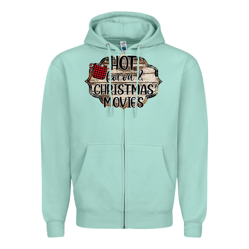 Hot Cocoa And Christmas Movies Zipper Hoodie by Bettercallsaul | Teevron