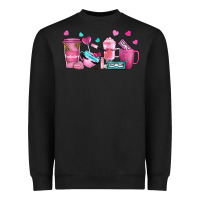Black lash hustler with eyelashes coffee cups Heavyweight Sweatshirt - NancyCooperArtShop