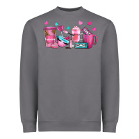 Storm lash hustler with eyelashes coffee cups Heavyweight Sweatshirt - NancyCooperArtShop