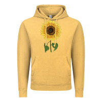 Vintage Mustard giganteus sunflower Vintage Hoodie - LillyAllenDesigns