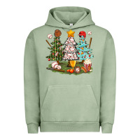 Pigment Oil Green baseball trees bbs Urban Hoodie - BundleAndBundleShop