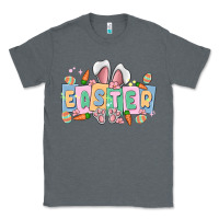 Charcoal Heather easter  rabbit Classic Tee - MaliasSmallBusiness
