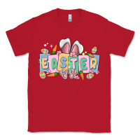 Red easter  rabbit Classic Tee - MaliasSmallBusiness