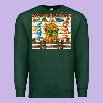 Autumn Vibes Premium Sweatshirt Designed By Tumblerdesignbyshophia