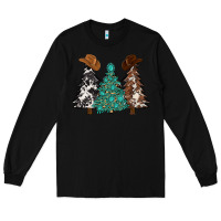 Black cowhide with gemstones trees Long Sleeve Tee - MaliasSmallBusiness