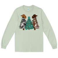 Matcha cowhide with gemstones trees Long Sleeve Tee - MaliasSmallBusiness