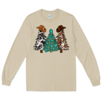 Mushroom cowhide with gemstones trees Long Sleeve Tee - MaliasSmallBusiness