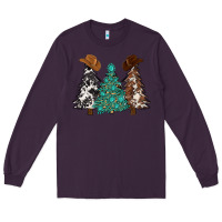 Plum cowhide with gemstones trees Long Sleeve Tee - MaliasSmallBusiness
