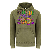 Vintage Olive happy mardi gras carnival mask Vintage Hoodie - Jasminsmagicworld