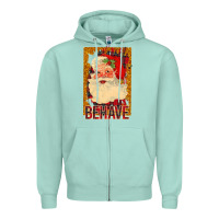 Seafoam Santa Behave Zipper Hoodie - Bettercallsaul