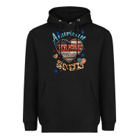 Black American heart southern soul Heavyweight Hoodie - HowdyJamesFarm