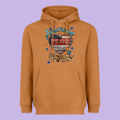 American Heart Southern Soul Heavyweight Hoodie Designed By Howdyjamesfarm