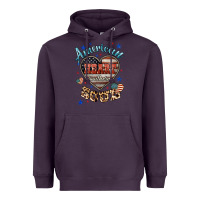 Plum American heart southern soul Heavyweight Hoodie - HowdyJamesFarm