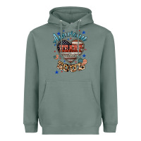 Sage American heart southern soul Heavyweight Hoodie - HowdyJamesFarm
