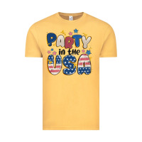 Vintage Mustard party in the usa Vintage Tee - MaliasSmallBusiness