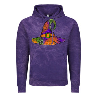Cloud Purple Spider Web Witch Hat Vintage Hoodie - Jasminsmagicworld