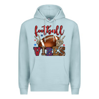 Blue Mist Football vibes red and blue Premium Hoodie - HowdyJamesFarm