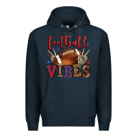 Navy Football vibes red and blue Premium Hoodie - HowdyJamesFarm