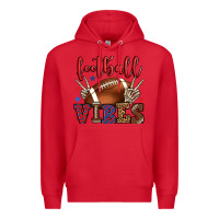Red Football vibes red and blue Premium Hoodie - HowdyJamesFarm