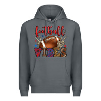 Rock Football vibes red and blue Premium Hoodie - HowdyJamesFarm