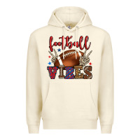 Sandshell Football vibes red and blue Premium Hoodie - HowdyJamesFarm