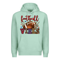 Seafoam Football vibes red and blue Premium Hoodie - HowdyJamesFarm