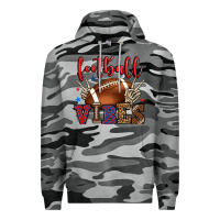 Slate Camo Football vibes red and blue Premium Hoodie - HowdyJamesFarm
