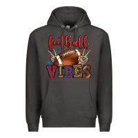 Smoke Football vibes red and blue Premium Hoodie - HowdyJamesFarm