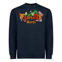 Navy future nurse juneteenth Heavyweight Sweatshirt - NancyCooperArtShop