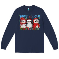 Navy baby ıt's cold outside Long Sleeve Tee - MaliasSmallBusiness