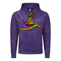 Cloud Purple Witch Hat With Spiders Vintage Hoodie - Jasminsmagicworld