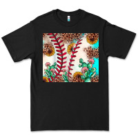 Black baseball leopard turquoise cactus sunflower Premium Tee - JahusDesignShop