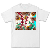 White baseball leopard turquoise cactus sunflower Premium Tee - JahusDesignShop