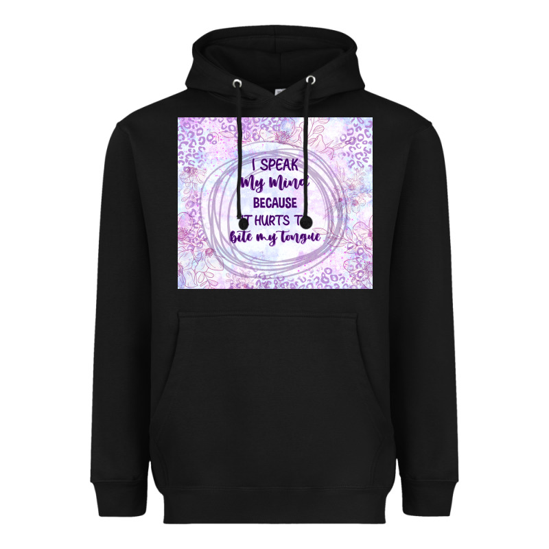 It Hurts To Bite My Tongue Heavyweight Hoodie by TumblerDesignByShophia | Teevron