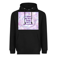 Black it hurts to bite my tongue Heavyweight Hoodie - TumblerDesignByShophia