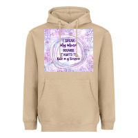 Mushroom it hurts to bite my tongue Heavyweight Hoodie - TumblerDesignByShophia