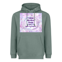 Sage it hurts to bite my tongue Heavyweight Hoodie - TumblerDesignByShophia