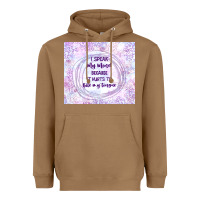 Toasted Coconut it hurts to bite my tongue Heavyweight Hoodie - TumblerDesignByShophia