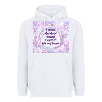 White it hurts to bite my tongue Heavyweight Hoodie - TumblerDesignByShophia