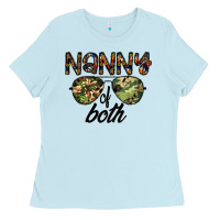 Baby Blue nanny of both Ladies Tee - CowhideDigitalArt