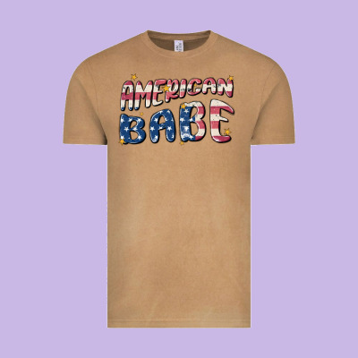 American Babe Vintage Tee Designed By Maliassmallbusiness