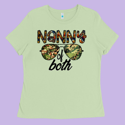 Nanny Of Both Ladies Tee Designed By Cowhidedigitalart