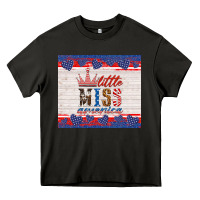 Asphalt 4th of july little miss America Heavy Core Tee - HRA Design Shop