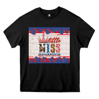 Black 4th of july little miss America Heavy Core Tee - HRA Design Shop