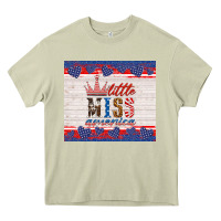 Mossy 4th of july little miss America Heavy Core Tee - HRA Design Shop