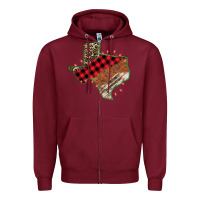 Burgundy christmas texas Zipper Hoodie - Bettercallsaul