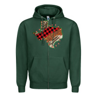 Sports Green christmas texas Zipper Hoodie - Bettercallsaul