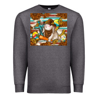 Charcoal Heather western bunny Premium Sweatshirt - TumblerDesignByShophia